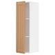 SEKTION Gabinete de pared, blanco/Vedhamn roble, 12x15x40 "
