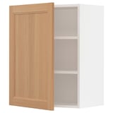 SEKTION Gabinete de pared, blanco/Vedhamn roble, 24x15x30 "