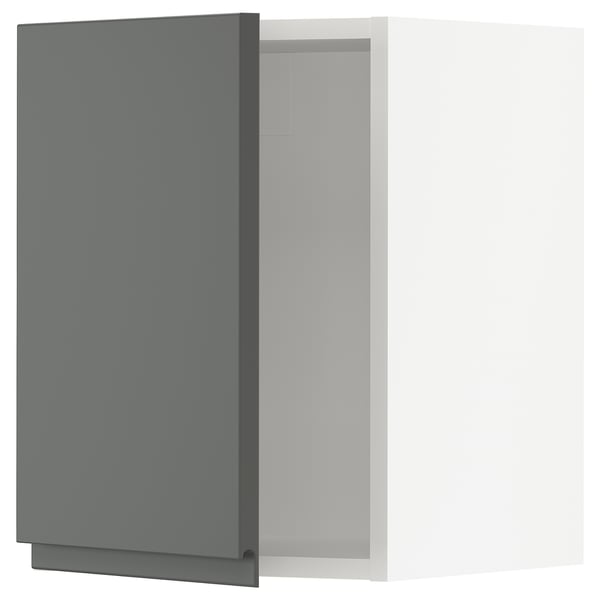 SEKTION Gabinete de pared, blanco/Voxtorp gris oscuro, 15x15x20 "