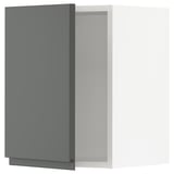 SEKTION Gabinete de pared, blanco/Voxtorp gris oscuro, 15x15x20 "
