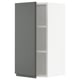 SEKTION Gabinete de pared, blanco/Voxtorp gris oscuro, 15x15x30 "