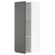 SEKTION Gabinete de pared, blanco/Voxtorp gris oscuro, 15x15x40 "