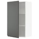 SEKTION Gabinete de pared, blanco/Voxtorp gris oscuro, 24x15x40 "