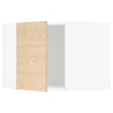 SEKTION Gabinete de pared de esquina, blanco/Askersund efecto de fresno claro, 26x15x20 "
