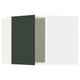 SEKTION Gabinete de pared esquina, blanco/Havstorp verde oscuro, 26x15x20 "