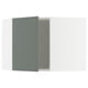 SEKTION Gabinete de pared esquina, blanco/Nickebo verde grisáceo mate, 26x15x20 "