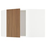 SEKTION Gabinete de pared esquina, blanco/Tistorp efecto nogal marrón, 26x15x20 "