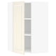 SEKTION Gabinete de pared esquina+estantes, blanco/Bodbyn color hueso, 26x15x40 "