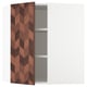 SEKTION Gabinete de pared esquina+estantes, blanco Hasslarp/marrón diestro, 26x15x30 "