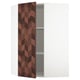 SEKTION Gabinete de pared esquina+estantes, blanco Hasslarp/marrón diestro, 26x15x40 "