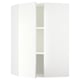 SEKTION Gabinete de pared esquina+estantes, blanco/Vallstena blanco, 26x15x40 "
