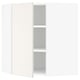 SEKTION Gabinete de pared esquina+estantes, blanco/Veddinge blanco, 26x15x30 "
