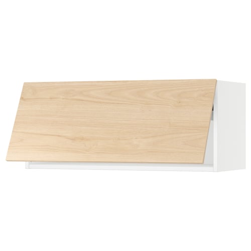 SEKTION Gabinete de pared horizontal, blanco/Askersund efecto de fresno claro, 36x15x15 "