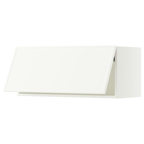 SEKTION Gabinete de pared horizontal, blanco/Aspudden blanco mate, 36x15x15 "