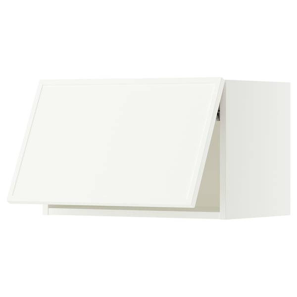 SEKTION Gabinete de pared horizontal, blanco/Aspudden blanco mate, 24x15x15 "