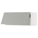 SEKTION Gabinete de pared horizontal, blanco/Havstorp gris claro, 36x15x15 "