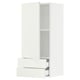 SEKTION Gabinete de pared+puerta/2 cajones, blanco/Vallstena blanco, 18x15x40 "