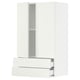 Opción: SEKTION Gabinete pared+2 puertas/2 cajones, blanco/Vallstena blanco, 24x15x40 "
