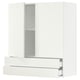 SEKTION Gabinete pared+2 puertas/2 cajones, blanco/Vallstena blanco, 36x15x40 "