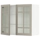 SEKTION Gabinete pared+2 puertas de vidrio, blanco/Stensund beige, 36x15x30 "