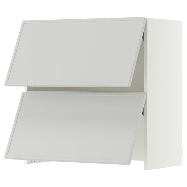 SEKTION Gabinete pared+camp extractora intg, blanco/Aspudden gris claro, 30x15x30 "