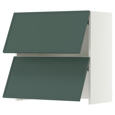 SEKTION Gabinete pared+camp extractora intg, blanco/Aspudden gris verdoso oscuro, 30x15x30 "
