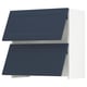 SEKTION Gabinete pared+camp extractora intg, blanco Axstad/mate azul, 30x15x30 "