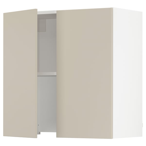 SEKTION Gabinete pared+camp extractora intg, blanco/Havstorp beige, 30x15x30 "