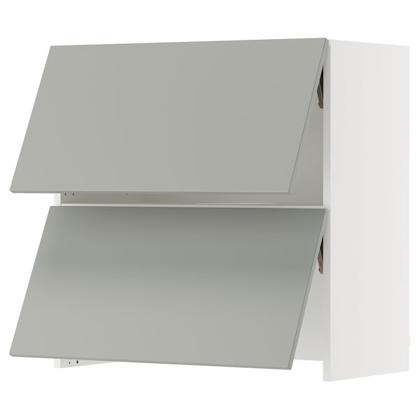 SEKTION Gabinete pared+camp extractora intg, blanco/Havstorp gris claro, 30x15x30 "