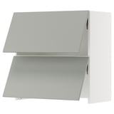 SEKTION Gabinete pared+camp extractora intg, blanco/Havstorp gris claro, 30x15x30 "