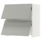Opción: SEKTION Gabinete pared+camp extractora intg, blanco/Havstorp gris claro, 30x15x30 "