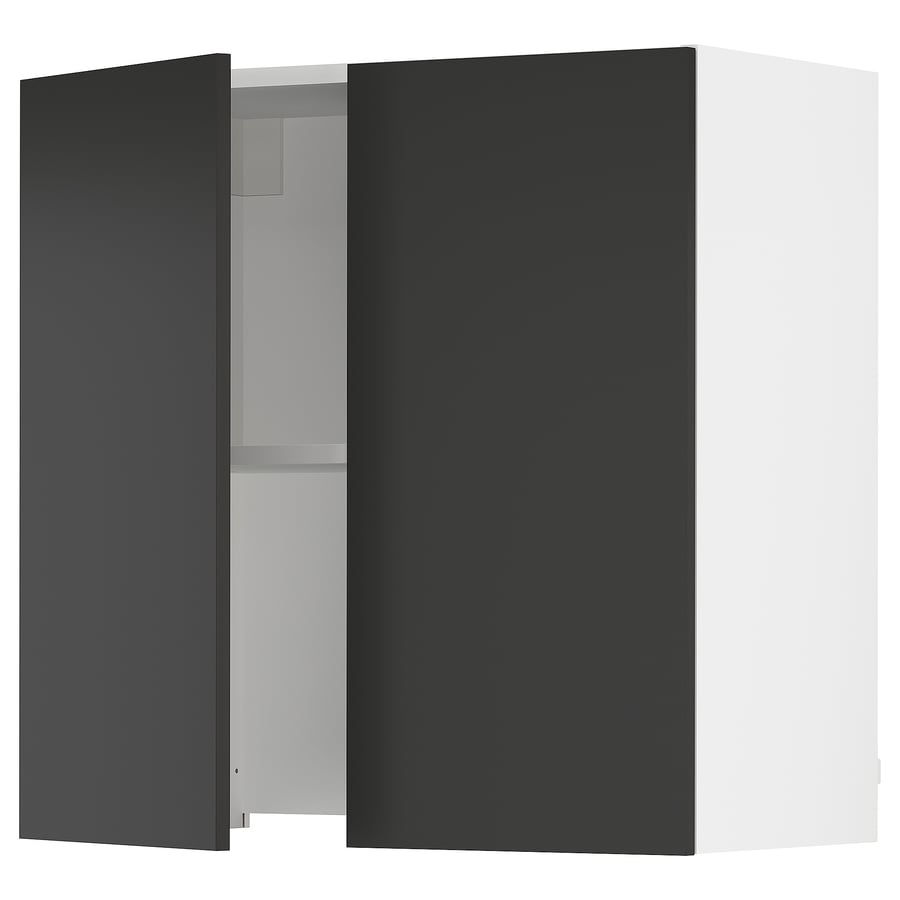 SEKTION gabinete pared+camp extractora intg, blanco/Nickebo antracita ...