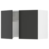 SEKTION Gabinete pared+camp extractora intg, blanco/Nickebo antracita mate, 30x15x20 "