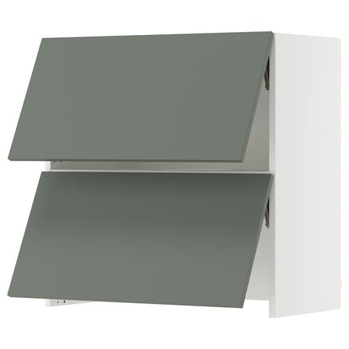 SEKTION Gabinete pared+camp extractora intg, blanco/Nickebo verde grisáceo mate, 30x15x30 "