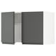 SEKTION Gabinete pared+camp extractora intg, blanco/Voxtorp gris oscuro, 30x15x20 "