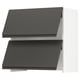 SEKTION Gabinete pared+camp extractora intg, blanco/Voxtorp gris oscuro, 30x15x30 "
