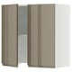 SEKTION Gabinete pared+camp extractora intg, blanco/Voxtorp marrón grisáceo oscuro alto brillo, 30x15x30 "