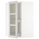 SEKTION Gabinete pared esq+stn gira/cjn vdr, blanco/Lerhyttan gris claro, 26x15x40 "
