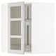 SEKTION Gabinete pared esq+stn gira/cjn vdr, blanco/Lerhyttan gris claro, 26x15x30 "