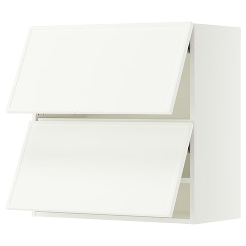 SEKTION Gabinete pared horizontal+2 puertas, blanco/Aspudden blanco mate, 30x15x30 "