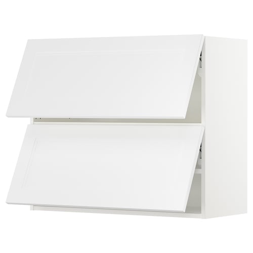 SEKTION Gabinete pared horizontal+2 puertas, blanco/Axstad blanco mate, 36x15x30 "