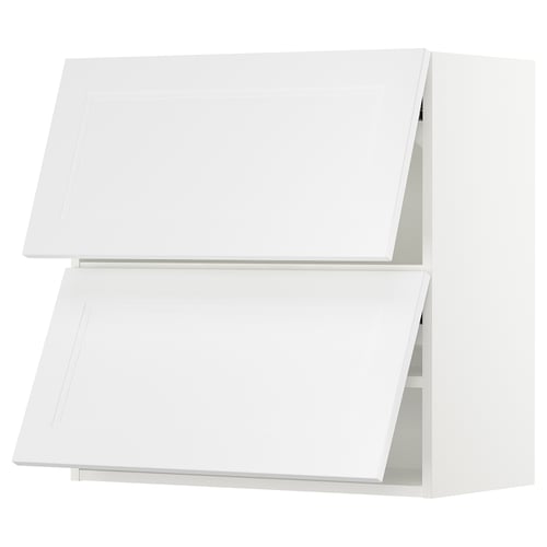 SEKTION Gabinete pared horizontal+2 puertas, blanco/Axstad blanco mate, 30x15x30 "