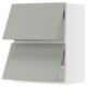 SEKTION Gabinete pared horizontal+2 puertas, blanco/Havstorp gris claro, 24x15x30 "