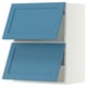 SEKTION Gabinete pared horizontal+2 puertas, blanco/Lerhyttan azul, 24x15x30 "