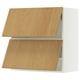 SEKTION Gabinete pared horizontal+2 puertas, blanco/Sinarp chapa de roble, 30x15x30 "