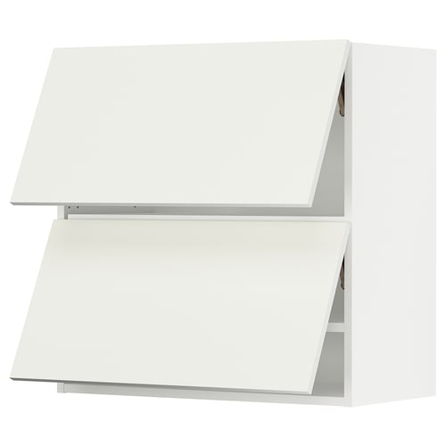 SEKTION Gabinete pared horizontal+2 puertas, blanco/Vallstena blanco, 30x15x30 "