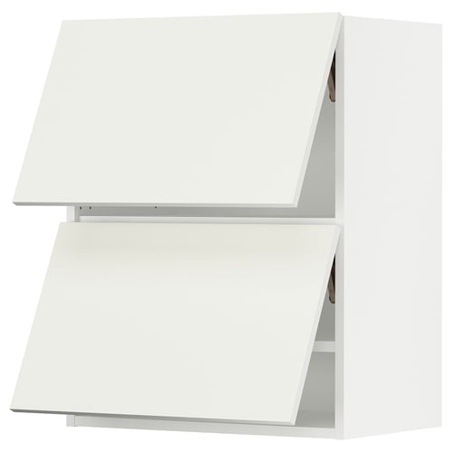 SEKTION Gabinete pared horizontal+2 puertas, blanco/Vallstena blanco, 24x15x30 "
