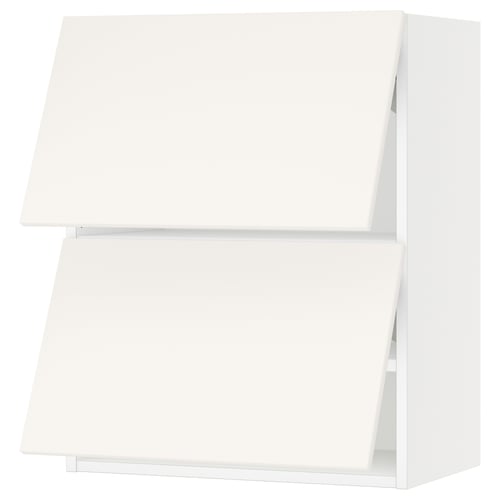 SEKTION Gabinete pared horizontal+2 puertas, blanco/Veddinge blanco, 24x15x30 "