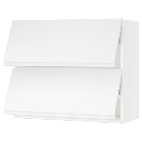 SEKTION Gabinete pared horizontal+2 puertas, blanco/Voxtorp blanco mate, 36x15x30 "