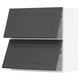 SEKTION Gabinete pared hrz 2 ptvd+aprt prs, blanco/Axstad gris oscuro, 30x15x30 "